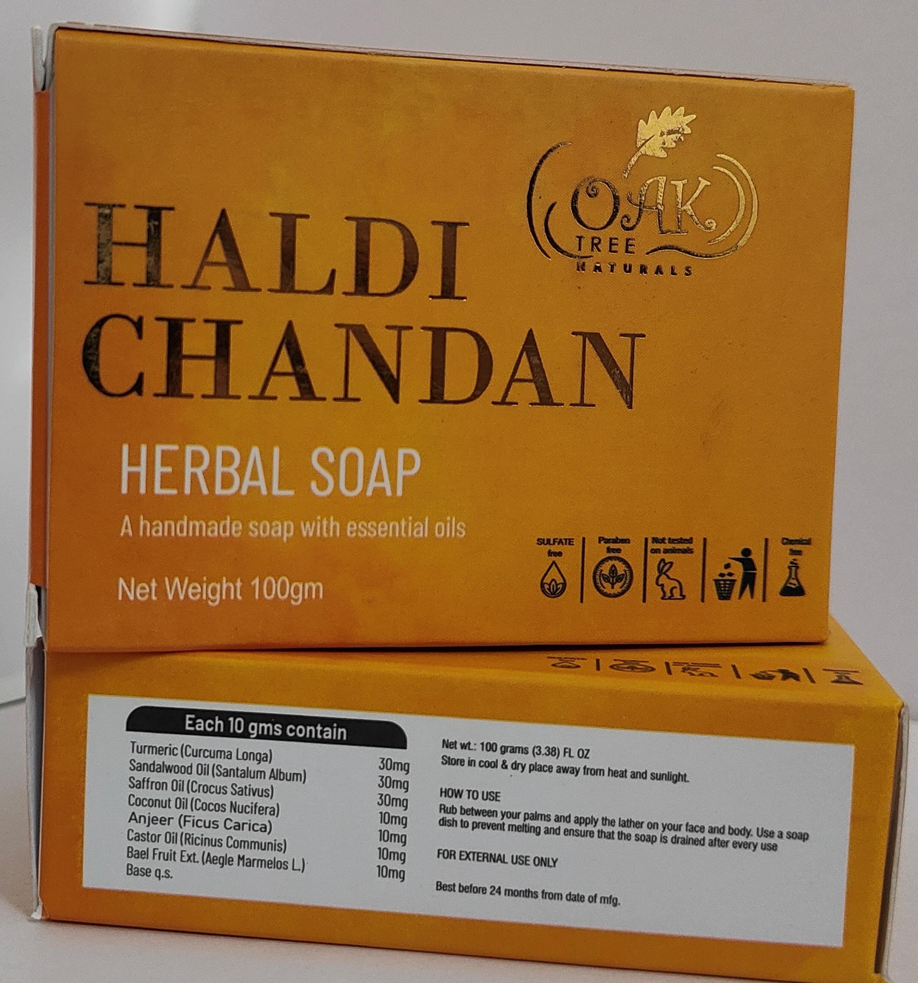 Haldi Chandan Soap - Oak Tree Natural