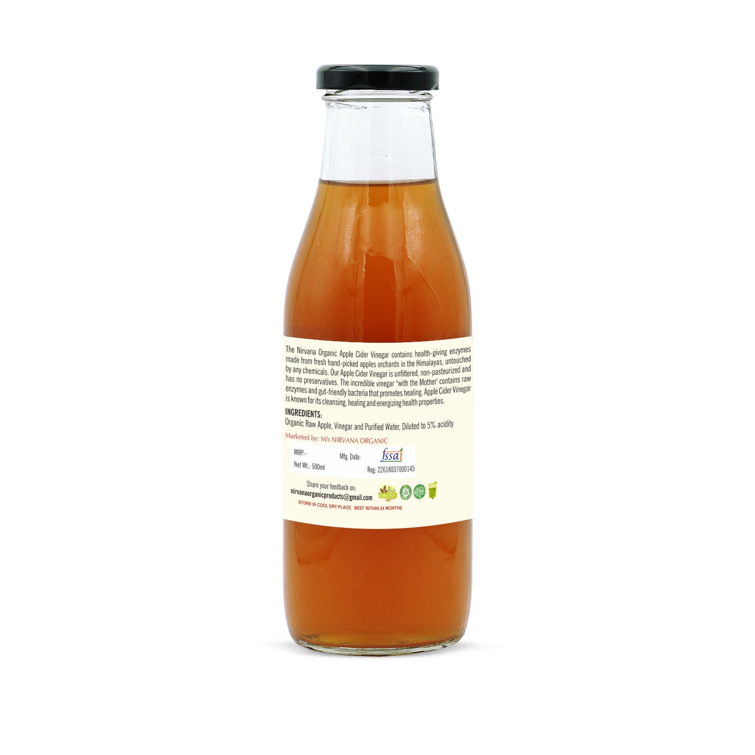 Healthy Apple Cider Vinegar - Nirvana Organic