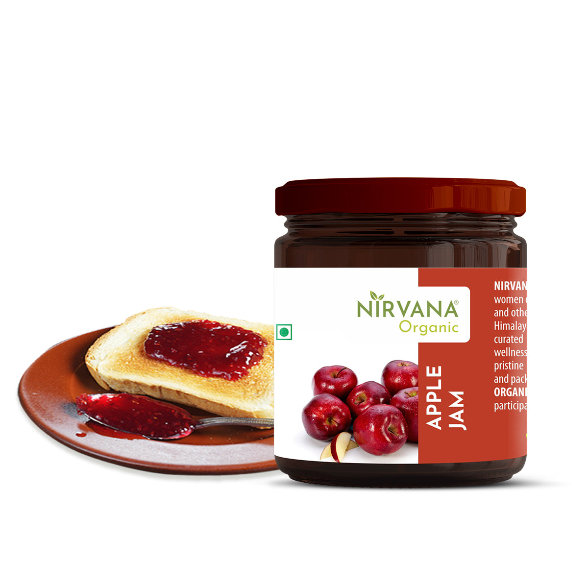 Nirvana Organic Apple Fruit Jam